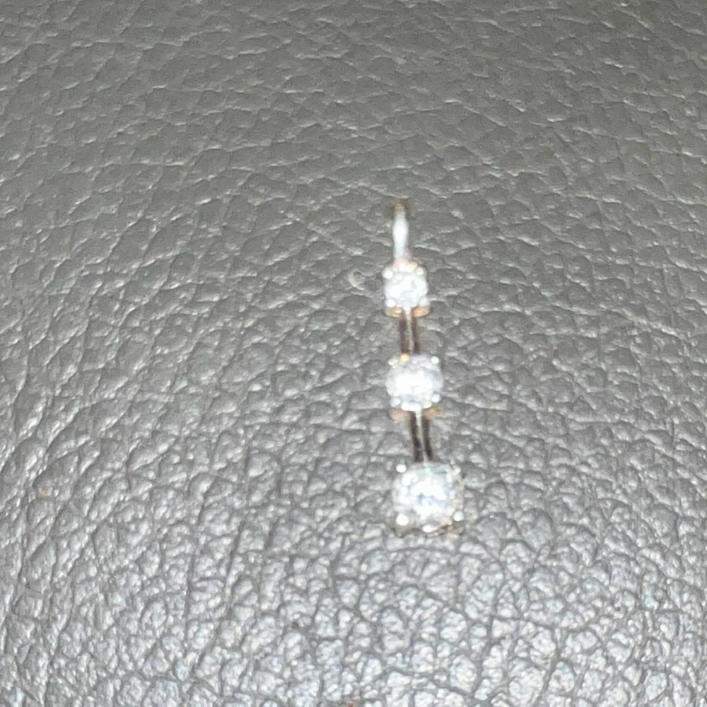 Elegant Sterling Silver and dimond Pendant